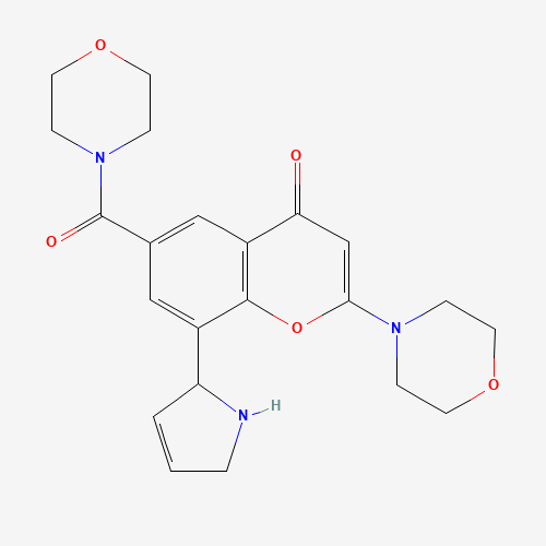 8-(2,5-dihydro-1H-pyrrol-2-yl)-6-(morpholine-4-carbonyl)-2-morpholin-4-ylchromen-4-one (CAS: 1403458-69-4) - Related Chemical Product