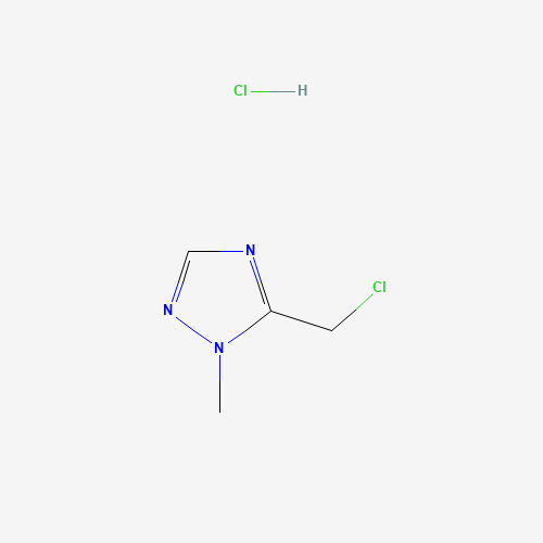 5-(chloromethyl)-1-methyl-1,2,4-triazole;hydrochloride (CAS: 104256-69-1) - Chemical Structure and Molecular Formula 