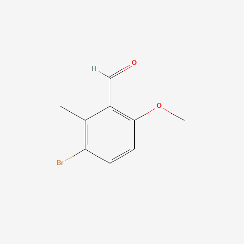 3-bromo-6-methoxy-2-methylbenzaldehyde (CAS: 137644-93-0) - Chemical Structure and Molecular Formula 