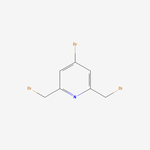 4-bromo-2,6-bis(bromomethyl)pyridine (CAS: 106967-42-4) - Chemical Structure and Molecular Formula 