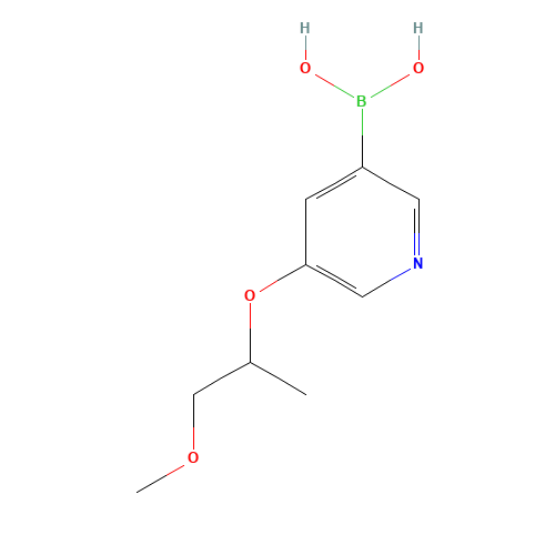 [5-(1-methoxypropan-2-yloxy)pyridin-3-yl]boronic acid (CAS: 1350512-44-5) - Related Chemical Product