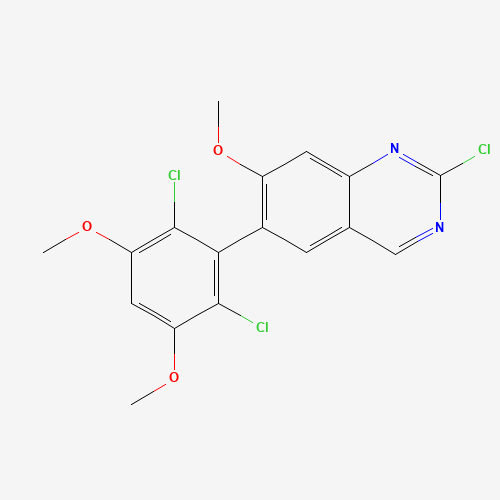 2-chloro-6-(2,6-dichloro-3,5-dimethoxyphenyl)-7-methoxyquinazoline (CAS: 1538605-43-4) - Related Chemical Product