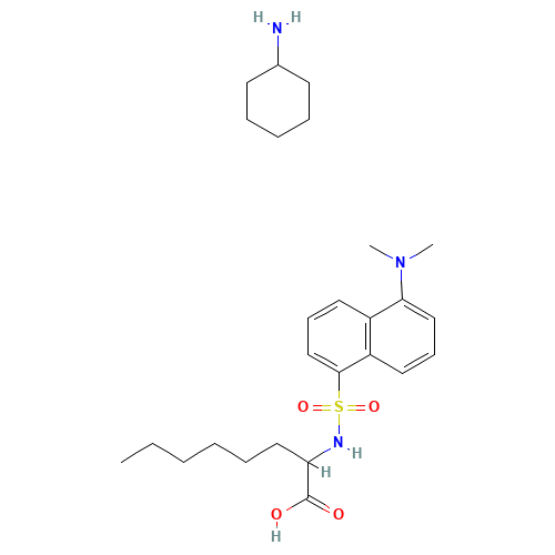 cyclohexanamine;2-[[5-(dimethylamino)naphthalen-1-yl]sulfonylamino]octanoic acid (CAS: 102783-22-2) - Related Chemical Product