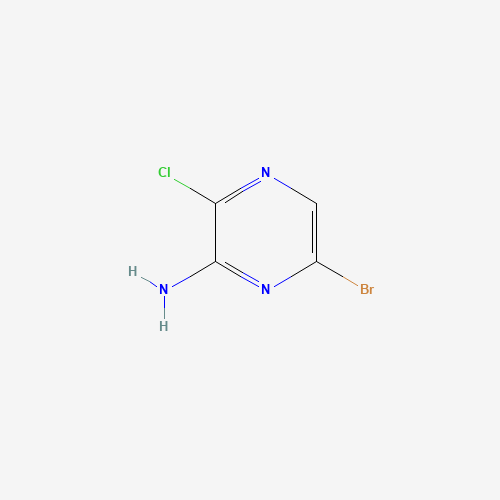6-bromo-3-chloropyrazin-2-amine (CAS: 1082843-72-8) - Chemical Structure and Molecular Formula 