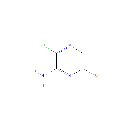 6-bromo-3-chloropyrazin-2-amine (CAS: 1082843-72-8) - Chemical Structure and Molecular Formula 