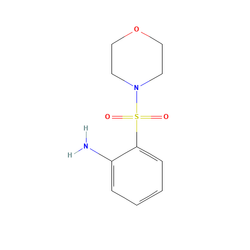2-morpholin-4-ylsulfonylaniline (CAS: 208643-03-2) - Chemical Structure and Molecular Formula 