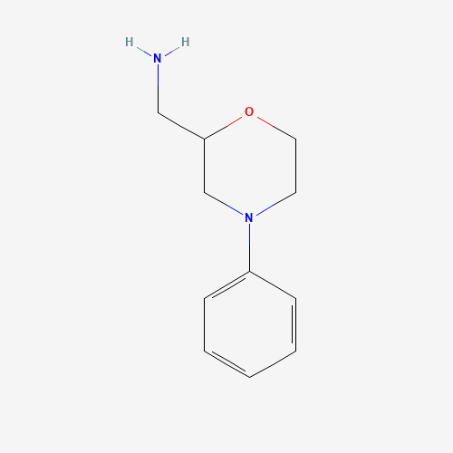 (4-phenylmorpholin-2-yl)methanamine (CAS: 112913-99-2) - Chemical Structure and Molecular Formula 