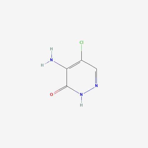 5-amino-4-chloro-1H-pyridazin-6-one (CAS: 55271-58-4) - Chemical Structure and Molecular Formula 