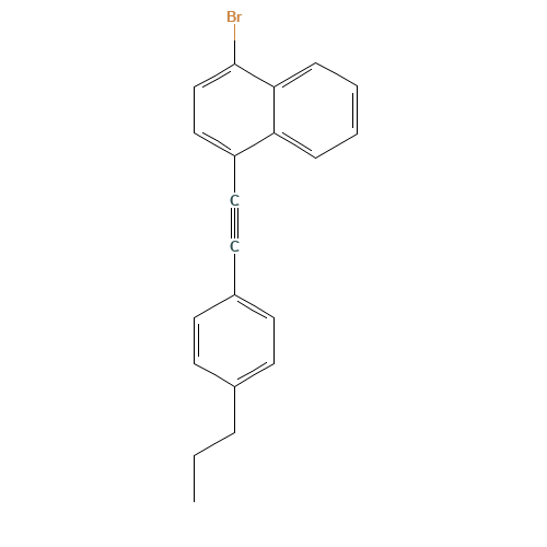 1-bromo-4-[2-(4-propylphenyl)ethynyl]naphthalene (CAS: 1296203-34-3) - Related Chemical Product
