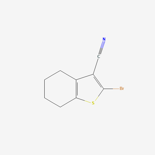 2-bromo-4,5,6,7-tetrahydro-1-benzothiophene-3-carbonitrile (CAS: 757196-84-2) - Chemical Structure and Molecular Formula 