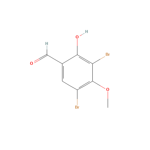 3,5-dibromo-2-hydroxy-4-methoxybenzaldehyde (CAS: 117238-61-6) - Chemical Structure and Molecular Formula 