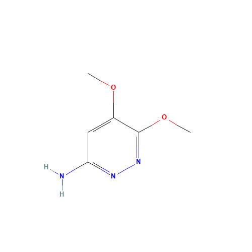5,6-dimethoxypyridazin-3-amine (CAS: 89465-09-8) - Chemical Structure and Molecular Formula 
