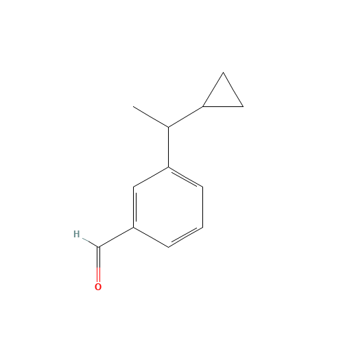 3-(1-cyclopropylethyl)benzaldehyde (CAS: 1202170-37-3) - Related Chemical Product