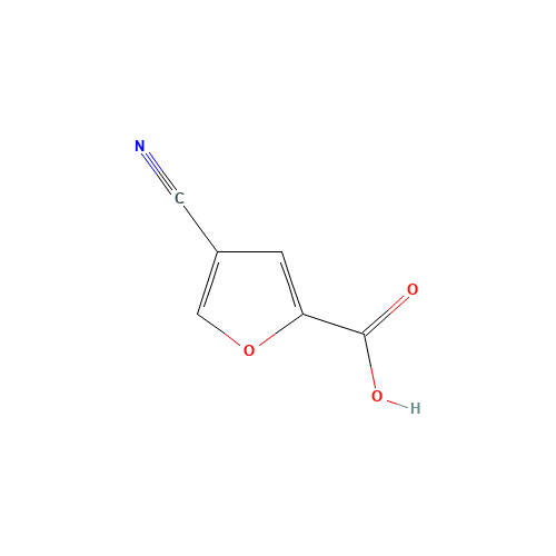 4-cyanofuran-2-carboxylic acid (CAS: 1369496-50-3) - Chemical Structure and Molecular Formula 