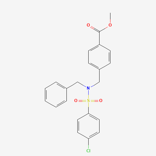 methyl 4-[[benzyl-(4-chlorophenyl)sulfonylamino]methyl]benzoate (CAS: 869775-77-9) - Related Chemical Product