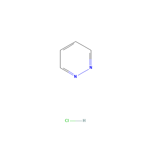 pyridazine;hydrochloride (CAS: 6164-80-3) - Chemical Structure and Molecular Formula 