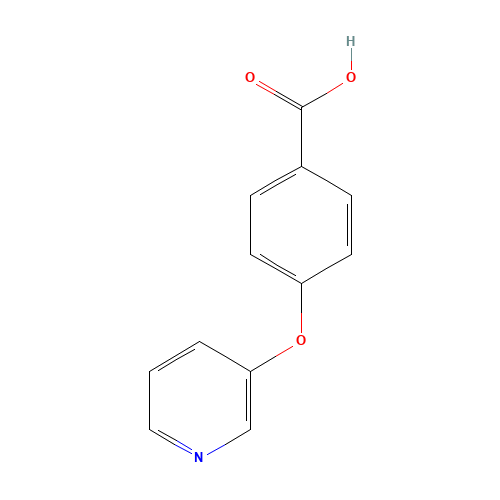 4-pyridin-3-yloxybenzoic acid (CAS: 437383-99-8) - Chemical Structure and Molecular Formula 