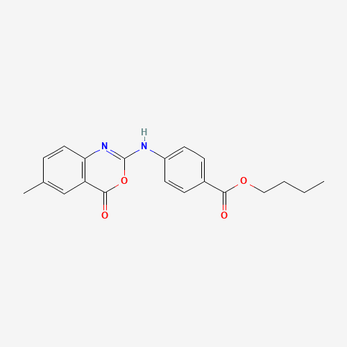 butyl 4-[(6-methyl-4-oxo-3,1-benzoxazin-2-yl)amino]benzoate (CAS: 282529-90-2) - Related Chemical Product