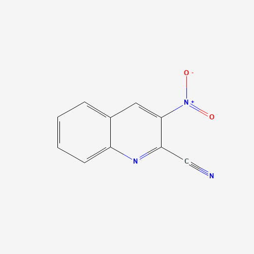 3-nitroquinoline-2-carbonitrile (CAS: 102170-61-6) - Chemical Structure and Molecular Formula 