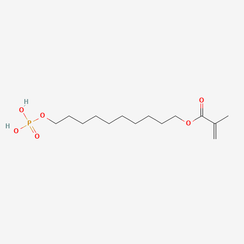 10-phosphonooxydecyl 2-methylprop-2-enoate (CAS: 85590-00-7) - Chemical Structure and Molecular Formula 