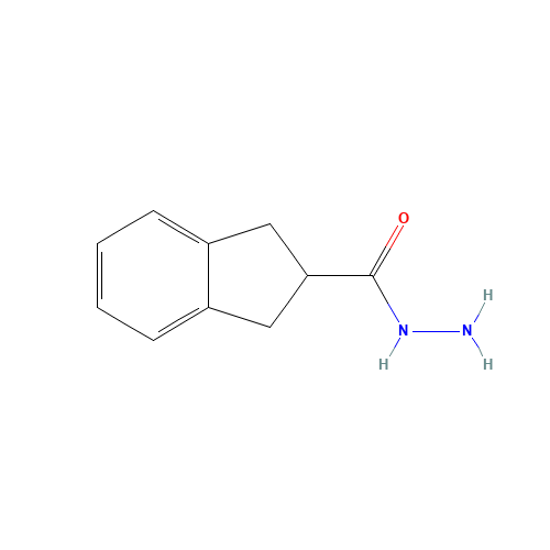 2,3-dihydro-1H-indene-2-carbohydrazide (CAS: 1222814-39-2) - Chemical Structure and Molecular Formula 