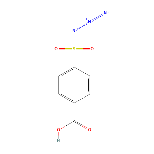 4-azidosulfonylbenzoic acid (CAS: 17202-49-2) - Chemical Structure and Molecular Formula 