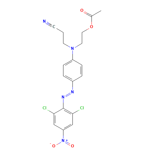 2-[N-(2-cyanoethyl)-4-[(2,6-dichloro-4-nitrophenyl)diazenyl]anilino]ethyl acetate (CAS: 5261-31-4) - Related Chemical Product