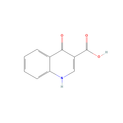4-oxo-1H-quinoline-3-carboxylic acid (CAS: 13721-01-2) - Chemical Structure and Molecular Formula 