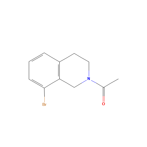 1-(8-bromo-3,4-dihydro-1H-isoquinolin-2-yl)ethanone (CAS: 1417301-91-7) - Chemical Structure and Molecular Formula 