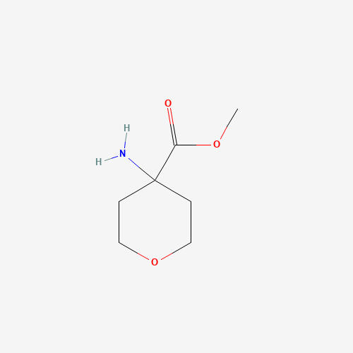 methyl 4-aminooxane-4-carboxylate (CAS: 184698-41-7) - Chemical Structure and Molecular Formula 