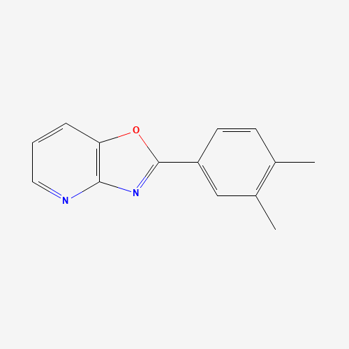 2-(3,4-dimethylphenyl)-[1,3]oxazolo[4,5-b]pyridine (CAS: 64289-47-0) - Chemical Structure and Molecular Formula 