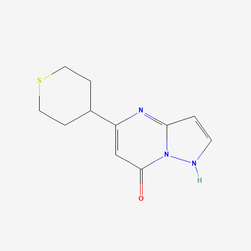 5-(thian-4-yl)-1H-pyrazolo[1,5-a]pyrimidin-7-one (CAS: 1260105-86-9) - Chemical Structure and Molecular Formula 