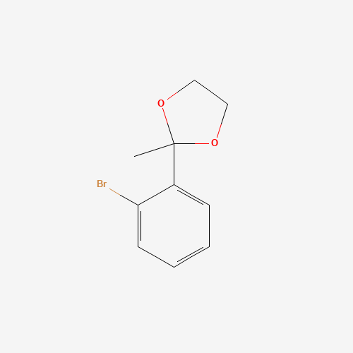 2-(2-bromophenyl)-2-methyl-1,3-dioxolane (CAS: 50777-64-5) - Chemical Structure and Molecular Formula 