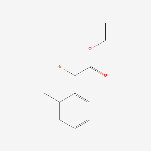 ethyl 2-bromo-2-(2-methylphenyl)acetate (CAS: 37051-41-5) - Chemical Structure and Molecular Formula 