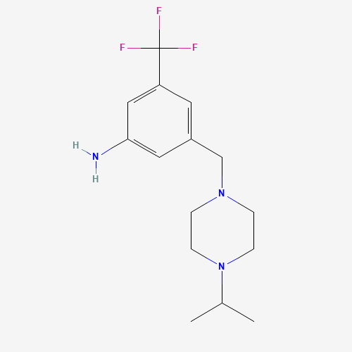 3-[(4-propan-2-ylpiperazin-1-yl)methyl]-5-(trifluoromethyl)aniline (CAS: 853296-87-4) - Related Chemical Product