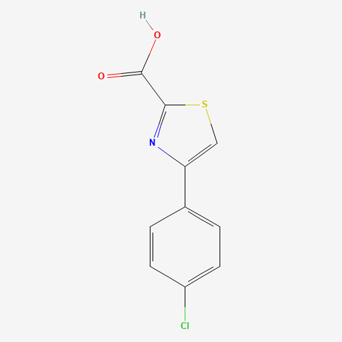 4-(4-chlorophenyl)-1,3-thiazole-2-carboxylic acid (CAS: 779320-20-6) - Chemical Structure and Molecular Formula 