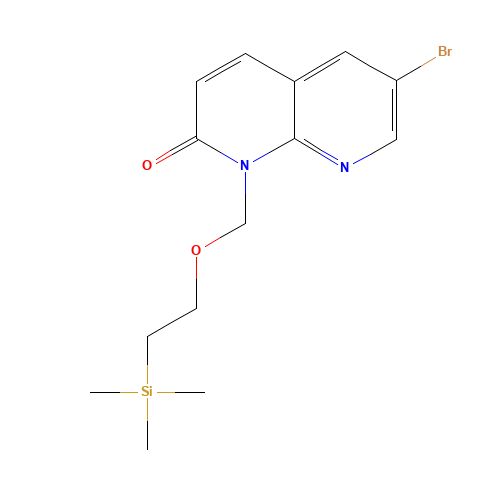 6-bromo-1-(2-trimethylsilylethoxymethyl)-1,8-naphthyridin-2-one (CAS: 1428558-13-7) - Related Chemical Product