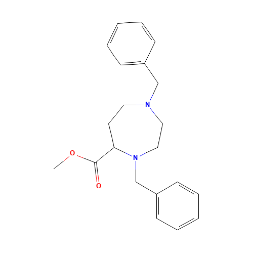 methyl 1,4-dibenzyl-1,4-diazepane-5-carboxylate (CAS: 220364-79-4) - Chemical Structure and Molecular Formula 