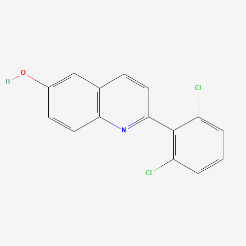 2-(2,6-dichlorophenyl)quinolin-6-ol (CAS: 623144-24-1) - Chemical Structure and Molecular Formula 