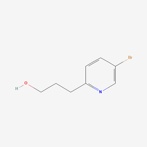 3-(5-bromopyridin-2-yl)propan-1-ol (CAS: 111770-87-7) - Chemical Structure and Molecular Formula 