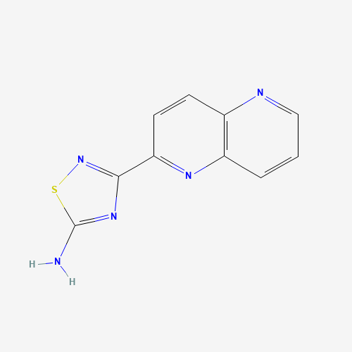 3-(1,5-naphthyridin-2-yl)-1,2,4-thiadiazol-5-amine (CAS: 1179360-35-0) - Chemical Structure and Molecular Formula 