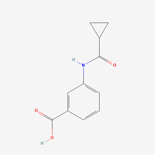 3-(cyclopropanecarbonylamino)benzoic acid (CAS: 54057-68-0) - Chemical Structure and Molecular Formula 