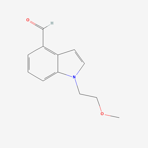 1-(2-methoxyethyl)indole-4-carbaldehyde (CAS: 1313044-37-9) - Chemical Structure and Molecular Formula 