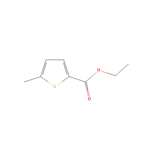 ethyl 5-methylthiophene-2-carboxylate (CAS: 5751-81-5) - Chemical Structure and Molecular Formula 