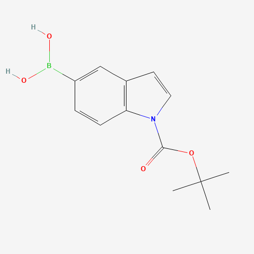 [1-[(2-methylpropan-2-yl)oxycarbonyl]indol-5-yl]boronic acid (CAS: 317830-84-5) - Related Chemical Product