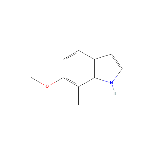 6-methoxy-7-methyl-1H-indole (CAS: 19500-05-1) - Chemical Structure and Molecular Formula 