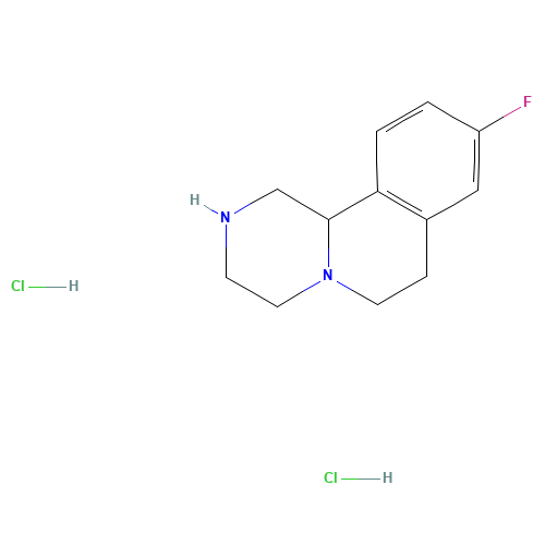 9-fluoro-2,3,4,6,7,11b-hexahydro-1H-pyrazino[2,1-a]isoquinoline;dihydrochloride (CAS: 1188265-20-4) - Related Chemical Product