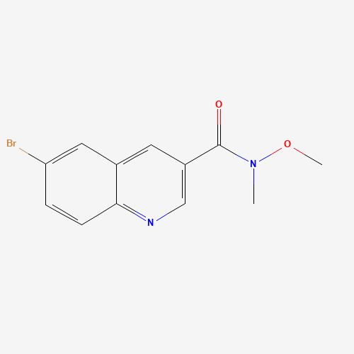 6-bromo-N-methoxy-N-methylquinoline-3-carboxamide (CAS: 1309365-62-5) - Related Chemical Product