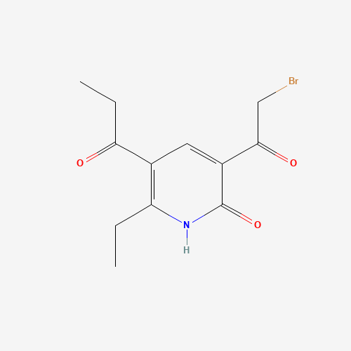 3-(2-bromoacetyl)-6-ethyl-5-propanoyl-1H-pyridin-2-one (CAS: 727384-09-0) - Related Chemical Product