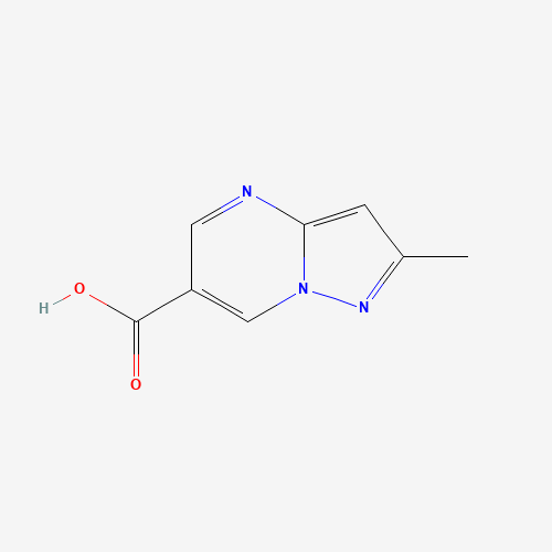 2-methylpyrazolo[1,5-a]pyrimidine-6-carboxylic acid (CAS: 739364-95-5) - Chemical Structure and Molecular Formula 